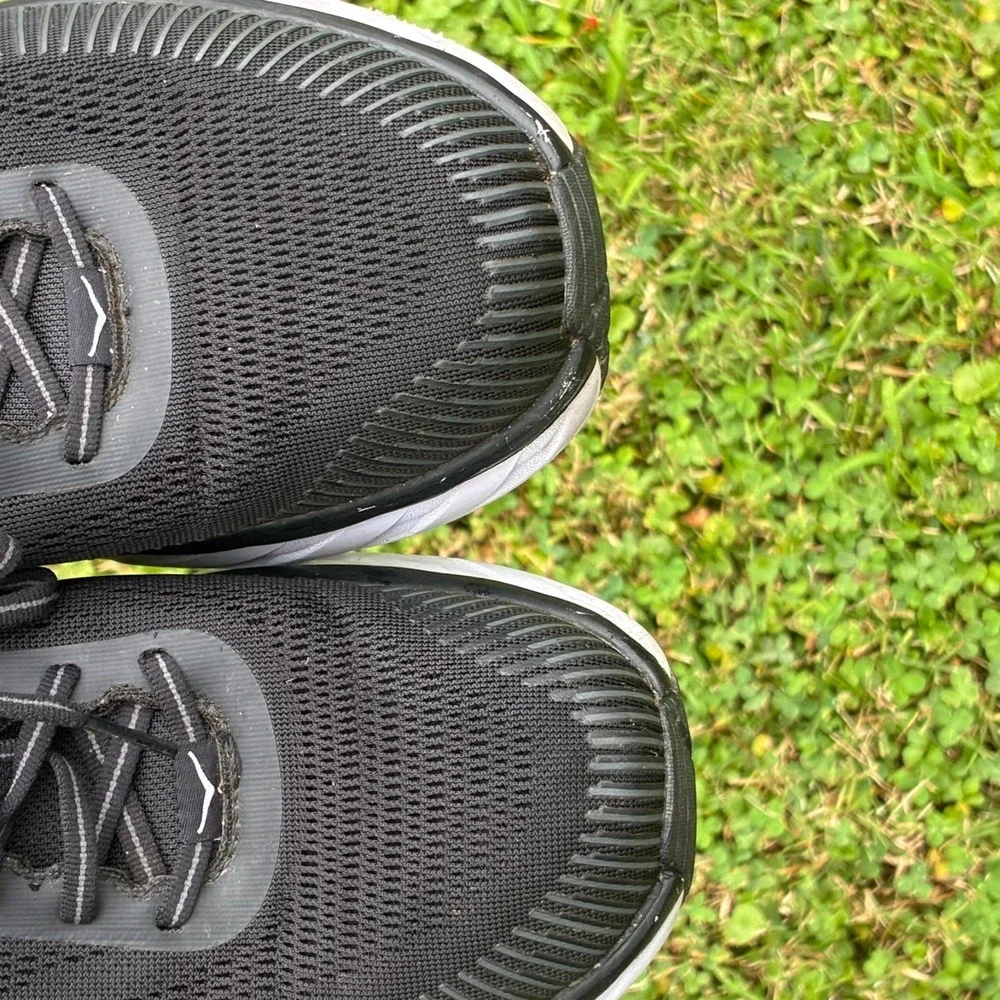 Hoka Bondi 7 Black White Men's Road Running Sneakers Size 12.5